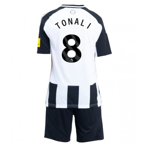 Fotbalové Dres Newcastle United Sandro Tonali #8 Dětské Domácí 2024-25 Krátký Rukáv (+ trenýrky)